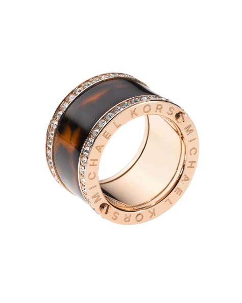 michael kors womens pave crystal tortoise rose gold ring|Pavé Rose Gold.